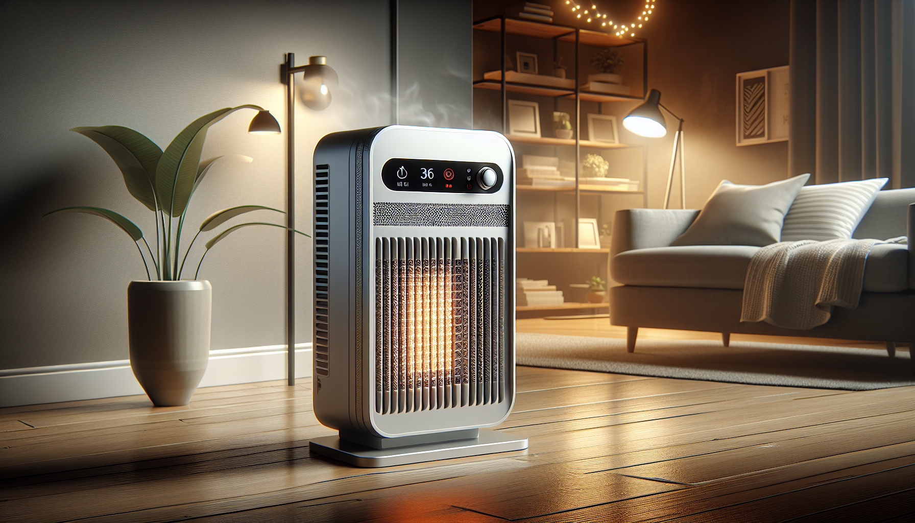 Are there space heaters with built-in air purifiers for improved air quality?